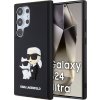 Karl Lagerfeld Silikónový Kryt pre  Samsung Galaxy S24 Ultra, Čierny