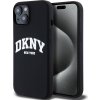 DKNY Arch Logo Silikónový Kryt s MagSafe pre iPhone 13, Čierny