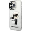 Karl Lagerfeld IML Glitter Karl and Choupette Kryt pre iPhone 14 Pro, Transparentný