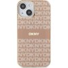 DKNY Repeat Pattern Tonal Stripe Kryt s Magsafe pre iPhone 15, Ružový