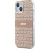 DKNY Repeat Pattern Tonal Stripe Kryt s Magsafe pre iPhone 15, Ružový