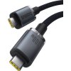 Baseus Crystal Shine Kábel USB-C na USB-C 100W 1,5m, Čierny