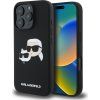 Liquid Silikónový K&CH MagSafe kryt pre Apple iPhone 16 Pro Max, Karl Lagerfeld, Čierny