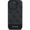 4G Stripe kryt pre Apple iPhone 16 Pro, Guess, Sivý