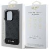 4G Stripe kryt pre Apple iPhone 16 Pro, Guess, Sivý