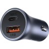 Baseus Nabíjačka do auta USB-C/ USB-A 40W TZCCJD-0G, Čierna