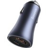 Baseus Nabíjačka do auta USB-C/ USB-A 40W TZCCJD-0G, Čierna