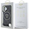 4G Glitter and Triangle Logo kryt s MagSafe pre Apple iPhone 16, Guess, Čierny
