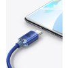 Crystal Shine Series Dátový Kábel USB - USB-C 100W 1,2m, Baseus, Modrý