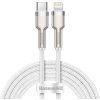 Cafule Metal Series Dátový Kábel USB-C / Lightning 20W 2m, Baseus, Biely