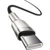 Cafule Metal Series Dátový Kábel USB-C / USB-C 100W 1m, Baseus, Čierny