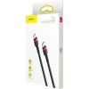Cafule Flash Charging Dátový Kábel USB-C / USB-C 60W 1m, Baseus, Čierno-červený