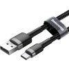 Cafule Series Dátový Kábel USB-A - USB-C 2A 3m, Baseus, Čierny