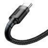 Cafule Series Dátový Kábel USB-A - USB-C 2A 3m, Baseus, Čierny