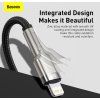 Cafule Metal Series Dátový Kábel USB-C - Lightning 20W 0.25m, Baseus, Čierny