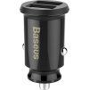 Grain Nabíjačka do Auta 15.5W 2x USB, Baseus, Čierna