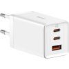 GaN5 Pro Quick Nabíjačka USB-A / 2x USB-C 65W, Baseus, Biela