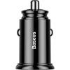 Circular Nabíjačka do Auta 2xUSB QC3.0 30W, Baseus, Čierna