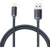 Crystal Shine Series Dátový Kábel USB / Lightning 20W 1,2m, Baseus, Čierny