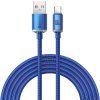 Crystal Shine Series Dátový Kábel USB / USB-C 100W 2m, Baseus, Modrý