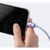 Crystal Shine Series Dátový Kábel USB - Lightning 20W 1,2m, Baseus, Fialový
