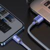 Crystal Shine Series Dátový Kábel USB - Lightning 20W 1,2m, Baseus, Fialový
