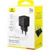 Rýchlonabíjačka do siete Palm 30W 1xUSB-A 1xUSB-C PD QC 3.0, Baseus, Čierna
