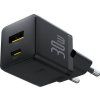 Rýchlonabíjačka do siete Palm 30W 1xUSB-A 1xUSB-C PD QC 3.0, Baseus, Čierna