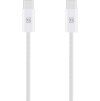 Super Fast USB-C / USB-C Pletený kábel 100W 1m, OBAL:ME, Biely