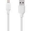 Simple USB-A / Lightning Kábel 1m, OBAL:ME, Biely