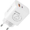 Cestovná Nabíjačka USB-A + USB-C 25W, OBAL:ME, Biela