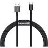 Superior Fast Charging Kábel USB-C 66W 1m, Baseus, Čierny