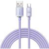 Crystal Shine Series Dátový Kábel USB / USB-C 100W 2m, Baseus, Fialový