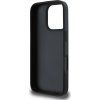DKNY PU Leather Checkered Pattern and Stripe Zadný Kryt pre iPhone 16 Pre Black