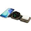 Guess PU 4G MagSafe Bezdrôtová Nabíjačka 3v1 Brown