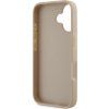 DKNY PU Leather Checkered Pattern and Stripe Zadný Kryt pre iPhone 16 Pink