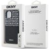 DKNY PU Leather Repeat Pattern Card Pocket Zadný Kryt pre iPhone 15 Black