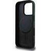 DKNY PU Leather Checkered Pattern Magsafe Zadný Kryt pre iPhone 16 Pre Max Black