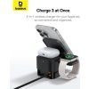 Baseus MagPro 3v1 Magnetická Bezdrôtová Nabíjačka 25W Cosmic Black