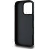 DKNY PU Leather Repeat Pattern Tonal Stripe Zadný Kryt pre iPhone 16 Pre Max Black