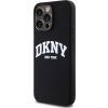 DKNY Liquid Silicone Arch Logo MagSafe Zadný Kryt pre iPhone 12/12 Pre Black