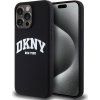 DKNY Liquid Silicone Arch Logo MagSafe Zadný Kryt pre iPhone 12/12 Pre Black