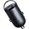 Baseus Tiny Star Mini Nabíjačka do Auta USB-C/USB-C 30W Cosmic Black