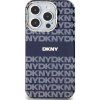 DKNY PC/TPU Repeat Pattern Tonal Stripe Magsafe Zadný Kryt pre iPhone 13 Pre Blue