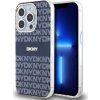 DKNY PC/TPU Repeat Pattern Tonal Stripe Magsafe Zadný Kryt pre iPhone 13 Pre Blue