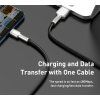 Baseus CAKF000001 Cafule Dátový Kábel USB-USB-C 66W 0,25m Black