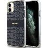 DKNY PC/TPU Repeat Pattern Tonal Stripe Magsafe Zadný Kryt pre iPhone 11 Black