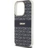 DKNY PC/TPU Repeat Pattern Tonal Stripe Magsafe Zadný Kryt pre iPhone 13 Pre Black
