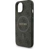 Guess PU Leather 4G Colored Ring Strap MagSafe Zadný Kryt pre iPhone 14 Black