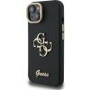 Guess PU Grained 4G Logo Stand Camera Frame Zadný Kryt pre iPhone 13 Black